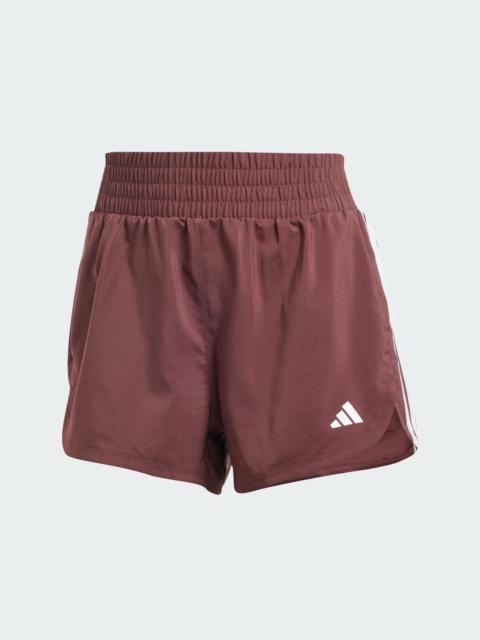 adidas Pacer Training 3-Stripes Woven High-Rise Shorts