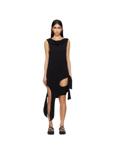 OPEN YY Black Deconstructed Minidress