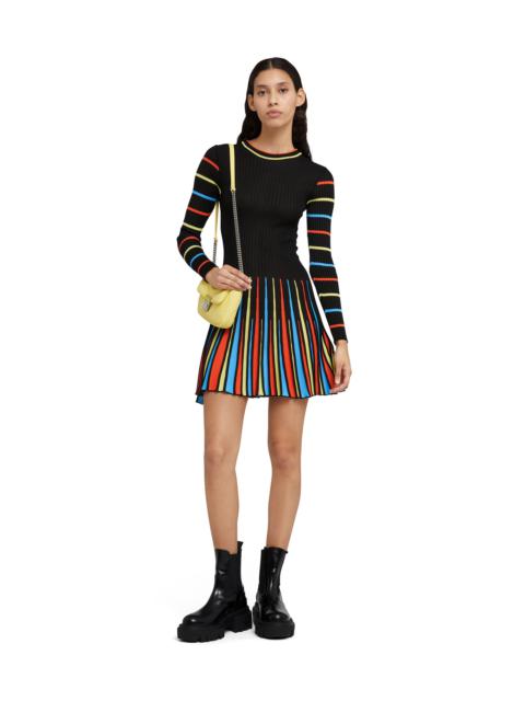MSGM Crewneck shirted viscose mini dress