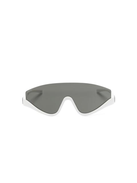 GUCCI Interlocking G shield-frame sunglasses