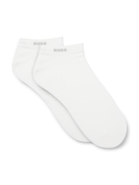 BOSS TWO-PACK OF ANKLE-LENGTH SOCKS IN STRETCH FABRIC