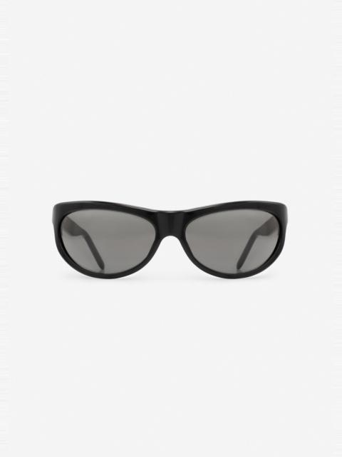 MAGDA BUTRYM Semi-round sunglasses in black