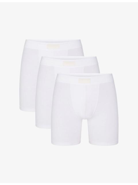 SKIMS SKIMS Cotton Pack of Three 5-inch Boxer Briefs