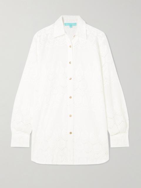 MELISSA ODABASH Orla Broderie Anglaise Cotton Shirt