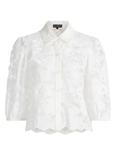 GENERATION LOVE Women's Tammy Floral Lace Shirt - White