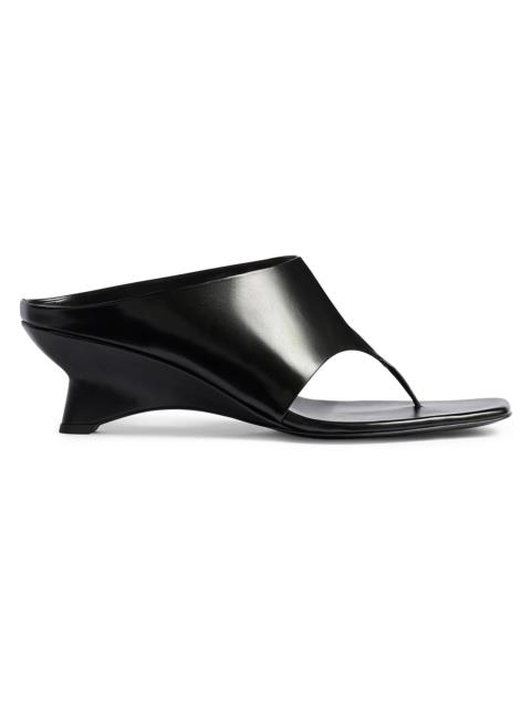 KHAITE Women's Marlow 55MM Leather Sculptural Mules - Black