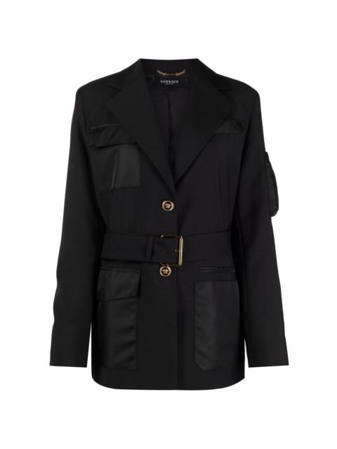 long-sleeve belted jacket