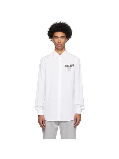 Moschino White Printed Shirt