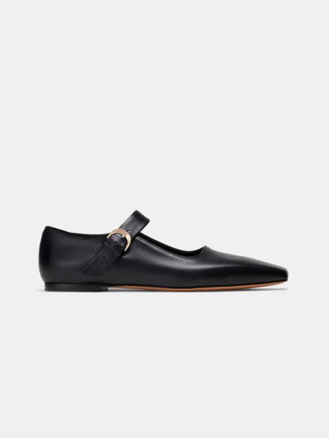 Emme Parsons TRAMONTO MARY JANE IN BLACK CALFSKIN