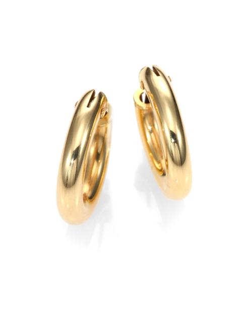 ROBERTO COIN Women's 18K Yellow Gold Petite Oval Hoop Earrings - Gold