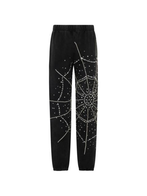 PHILIPP PLEIN spiderweb strass joggers