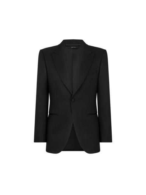 TOM FORD WOOL SILK FAILLE JACKET