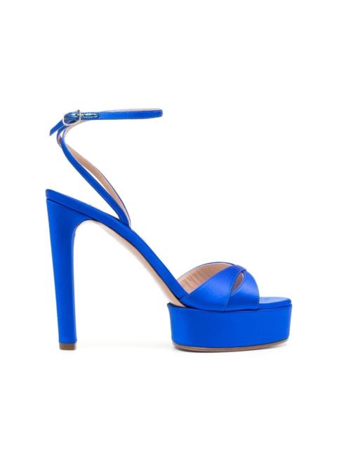 CASADEI 125mm open toe platform pumps