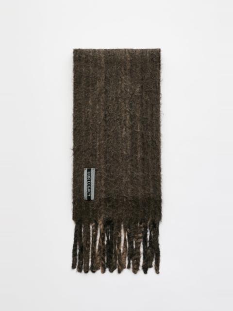 Our Legacy Estate Scarf Choco Pressed Wave Alpaca