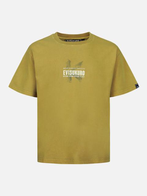 EVISU Mixed Graphic Print Washed T-shirt