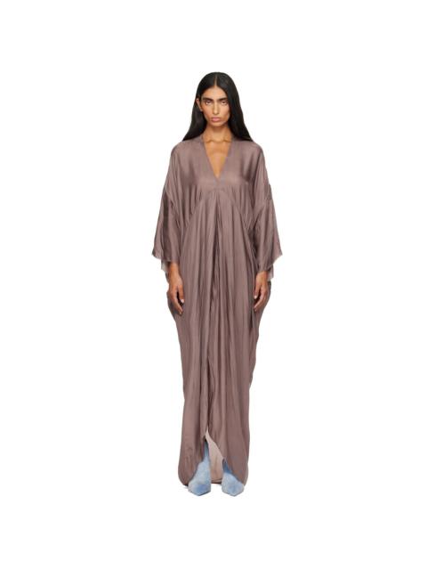 Rick Owens Purple Tower Tommykite Maxi Dress