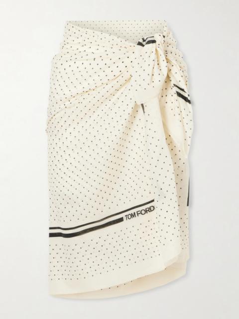 TOM FORD Polka-dot Cotton Muslin Pareo