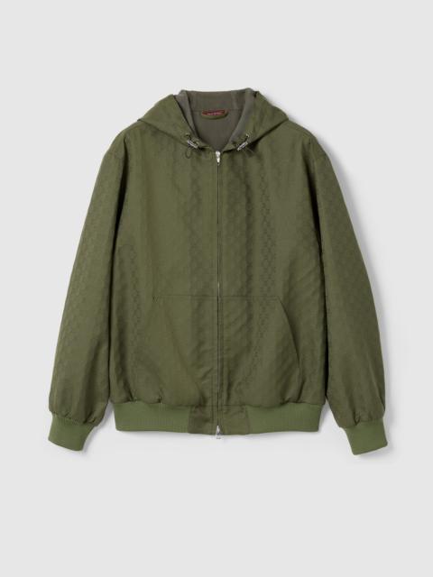 GUCCI GG cotton ripstop hooded jacket