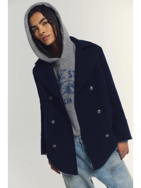 FREE PEOPLE Jorah Wool Military Coat