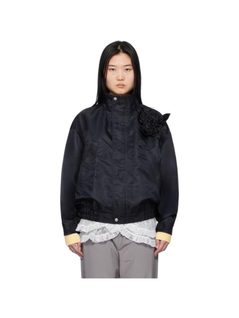 SANDY LIANG★Carlton ジャケットネイビー Sandy Liang Navy Carlton Jacket | ModeSens
