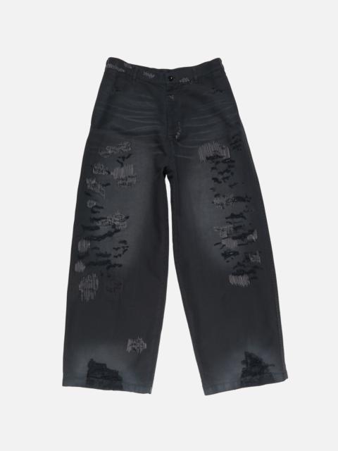 Mended trousers - Regular fit - Black