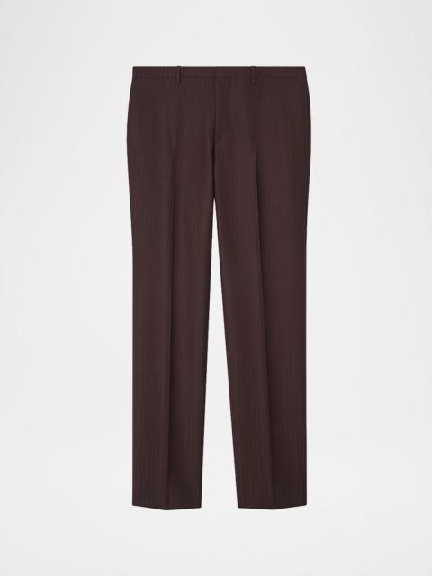 Burberry Men's Shipley Wool Blend Straight Leg Trousers