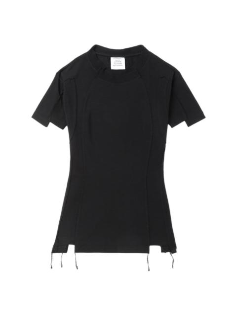 cut-off strap T-shirt