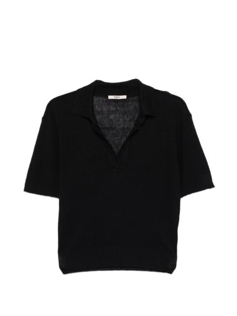 BARENA V-neck knitted T-shirt