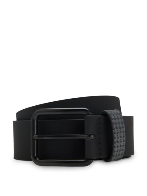 BOSS PORSCHE X BOSS BELT IN ITALIAN LEATHER WITH PATTERNED KEEPER