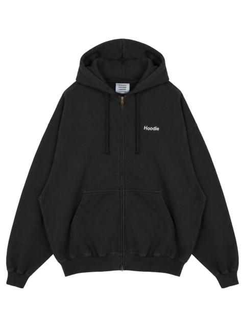 VETEMENTS Embroidered Definition Zip-Up Hoodie "Black" MH27ZU222B