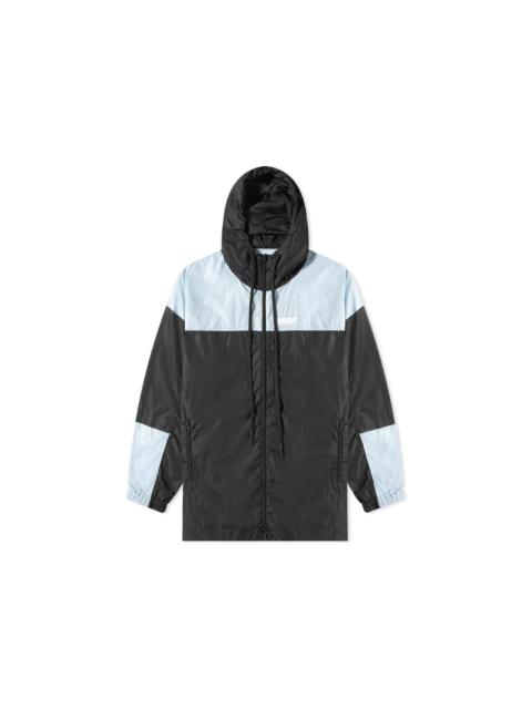 Off-White OFF-WHITE Unfinished Windbreaker Jacket Black/Grey