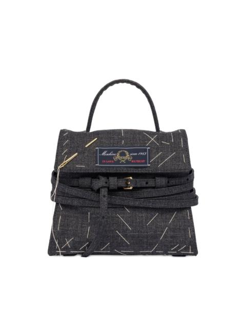 Moschino stitched detail tote bag