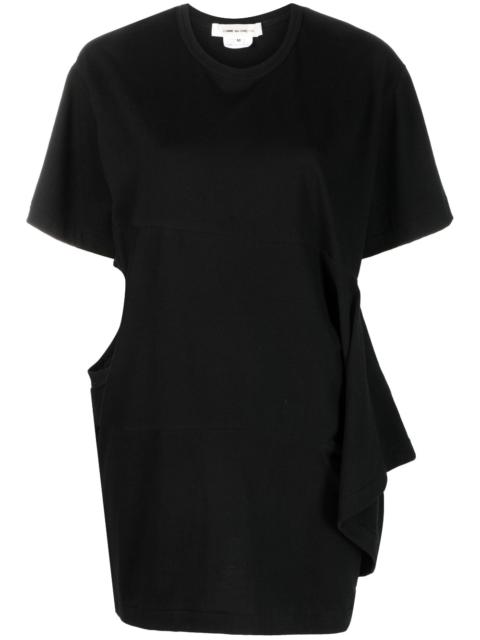 Comme Des Garçons draped-detail cotton T-shirt