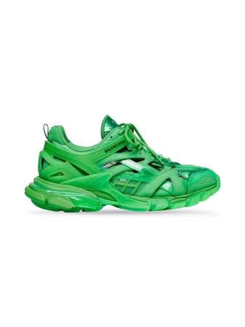 BALENCIAGA Men's Track.2 Clear Sole Sneaker  in Fluo Green