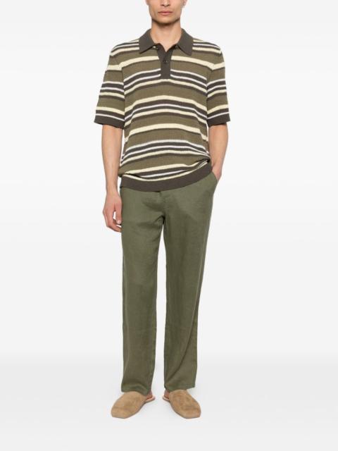 SAMSØE SAMSØE Samarco striped polo shirt