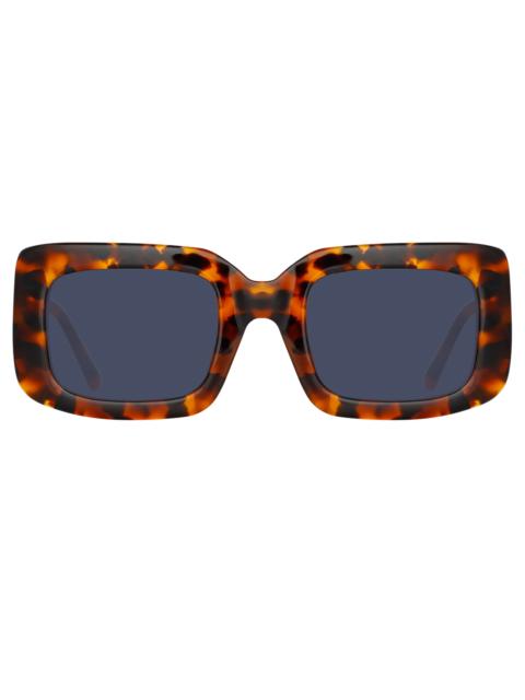 LINDA FARROW ''MARFA'' TORTOISE SHELL SUNGLASSES