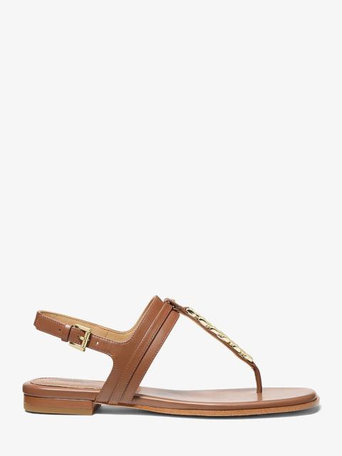 MICHAEL KORS Marcia Embellished Leather Sandal
