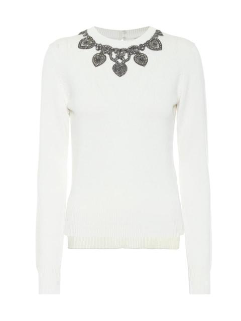 Alexander McQueen Appliqué cashmere sweater