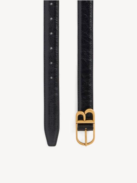 BALENCIAGA Women's Classic B Belt in Black