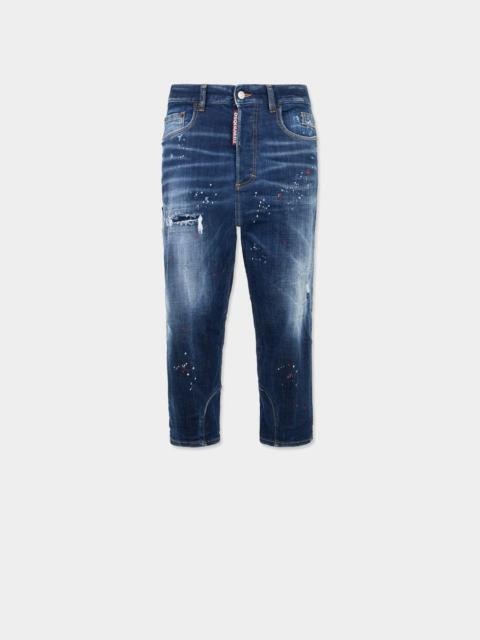 DSQUARED2 MEDIUM RED SPOTS WASH BABY CARPENTER JEANS