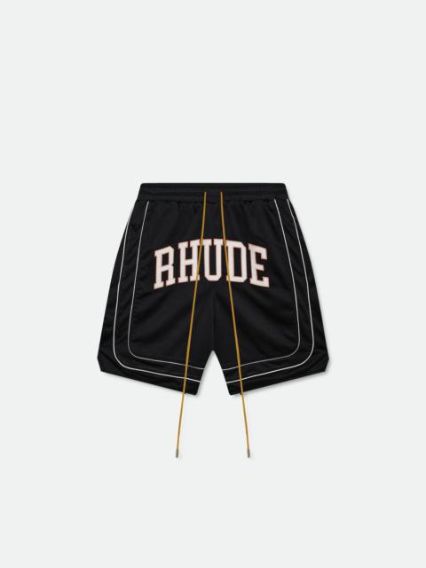 Rhude BAGGY COLLEGIATE LOGO SHORT