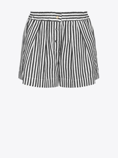 PINKO PINSTRIPED SHORTS