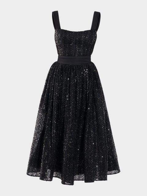 ZHIVAGO Charlotte Sequined Midi Dress