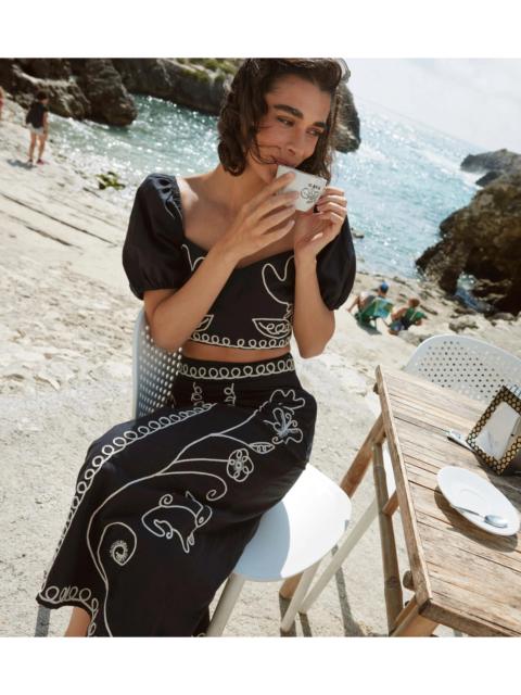 Cleobella SORINA MIDI SKIRT | BLACK