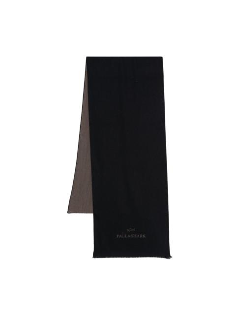 Paul & Shark two-tone wool scarf