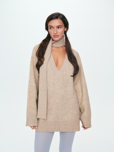 For Love & Lemons Sally Sweater & Scarf Set