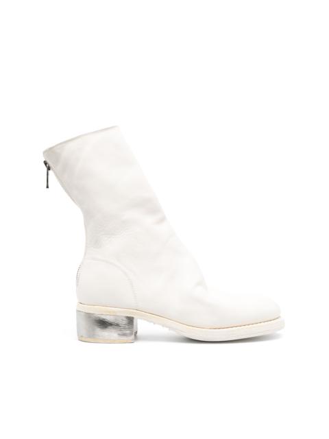 Guidi zip-fastening leather boots