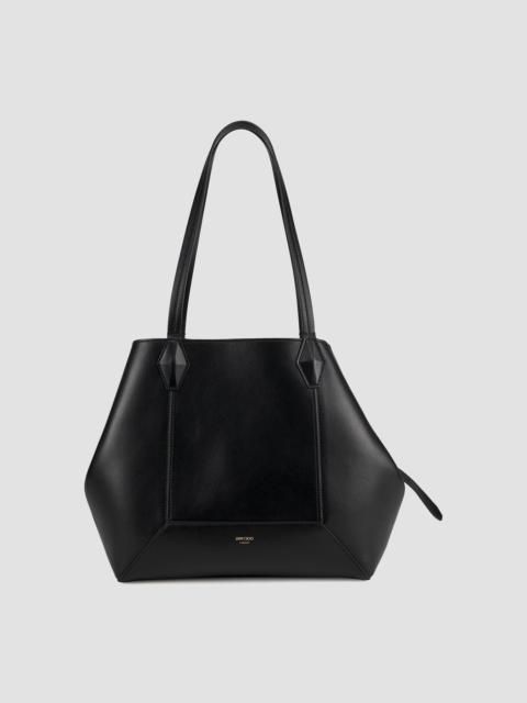 JIMMY CHOO Women's Medium Diamond Leather Tote Bag - Black