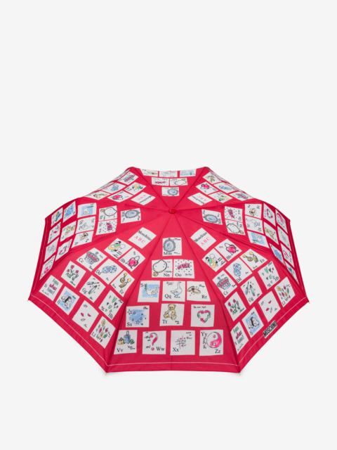 Moschino MOSCHINO ABC OPENCLOSE UMBRELLA