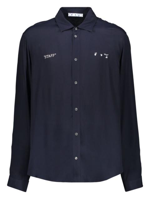 Off-White logo-print shirt